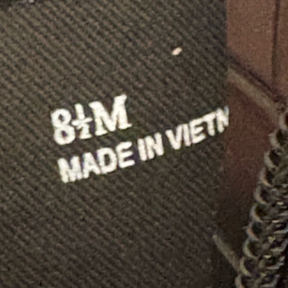 Lisa Vicky Craze Faux Leather Croc Bootie Womens 8.5 Black Embossed Square Toe - Picture 9 of 10